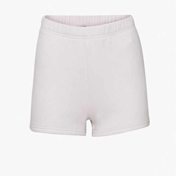 Aritzia Tna⎜COZY FLEECE PERFECT HI-RISE 3" SWEATSHORT⎜GREY LILAC - Picture 6 of 16